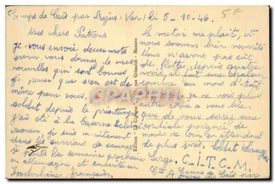 Beaulieu-sur-Mer — kwietna tarasowa. Widok na Świętego Jana — wydanie 'La Cigogne' nr 117 — Rewers
