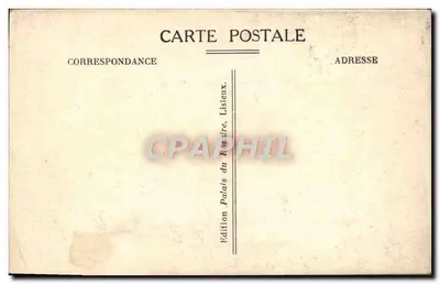 Capela e Estátua do Carmel — Lisieux — Verso