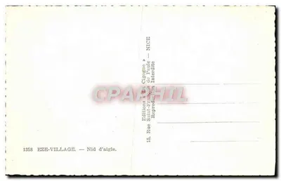 Eze-Village — Gniazdo orła — Wydawnictwo Świętego Franciszka z Paulem — NICE — Rewers