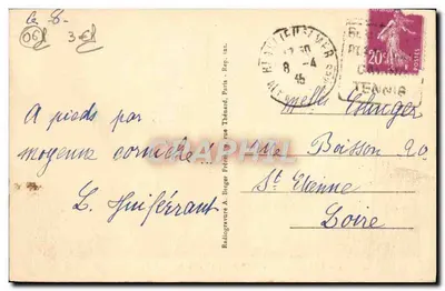 EZE-sur-MER, CAP-FERRAT i Zatoka VILLEFRANCHE — Radiographe A. Breger, Paryż — Rewers