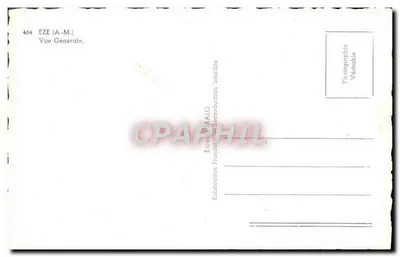 Éze (A.M.) — Vista Geral — Edição Francesa MALO n°464 — Verso