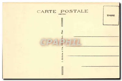 Lacets, Strada, Gorges del Cians (A.M.) — J. Gilletta e Cie, Nice — Verso