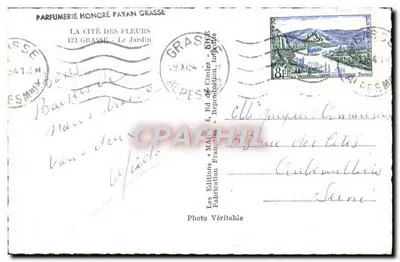 Ogród Cytadeli Kwiatów w Grasse — Wydawnictwo Payan Grasse — Rewers