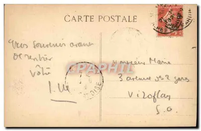 Menton - Sous-bois no Cap-Martin — Edição Giletta, Nice, n° 952 — Verso