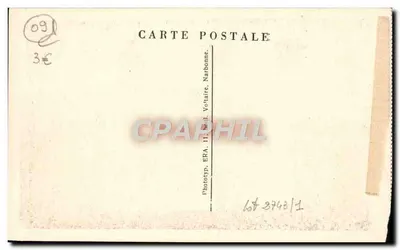 Fôix — Zamek — Trzecia wieża, zwana wieżą Gastona de Phoebus — Phototyp. ERA, Narbonne — Rewers