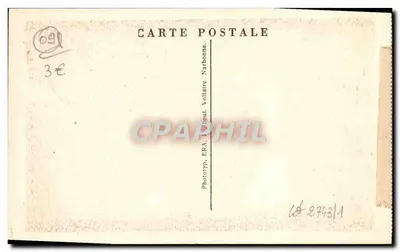 Foix — Zamek — Wieża zegarowa na północy (XII w.) — Fototyp. ERA, Voltaire, Narbonne — Rewers