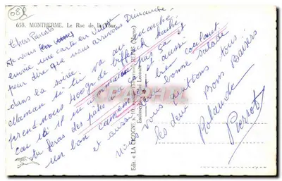 La Gigogne — Rocha característica — Ed. « LA GIGOGNE » n°658 — Verso