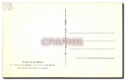 Castelo Regnault — Monumento dos Quatro — A. Poncin, escultor — Verso