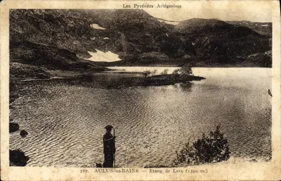 AULUS-les-BAINS — Lago de Lers (1390 m.) — Os Pirineus Ariégeois — Edições Pirineus-Oceano Labouche Frères