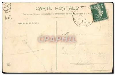 Cascata de Verdun — perto de Les Cabannes — Fototipia Labouche Frères, Toulouse — Verso