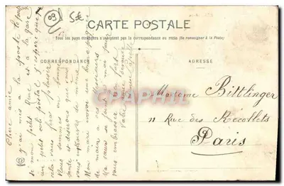 Bilhete postal antigo Le Mas D'Azil Interior da Gruta iluminada com magnésio — Verso