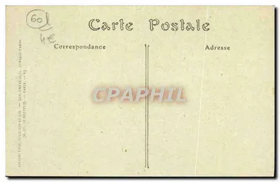Mont-l'Évêque (Oise) — Brzegi Nonette i Zamek — ND Hot. — Rewers