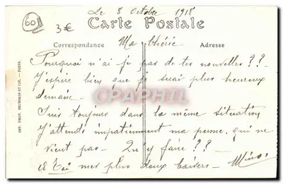 Beauvais — A Prefeitura — ND. Fot. — Verso