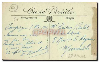 Compiègne — O Hotel de Ville — LL. — Verso