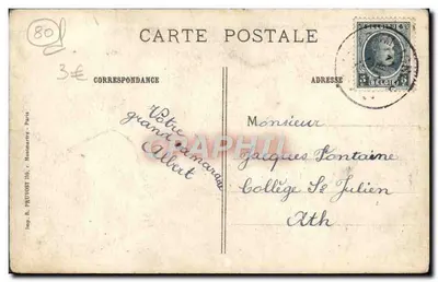 Amiens (Somme) — Katedra — Wielki Portal — Wyd. Mornant, Francja, nr 6 — Rewers