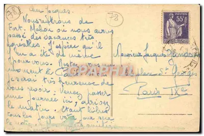 Rambouillet (S.-e-O.) — O Castelo e Torre de Francisco I — Combier Imp. Macon — Verso