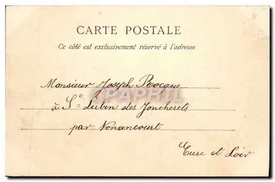 Floresta de Saint-Germain — Les Loges — Editor não identificado — Verso