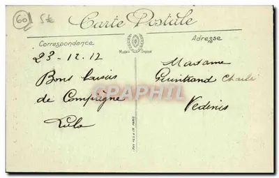 Compiègne — Plac Hotele Miasta — LL. n° 94 — Rewers