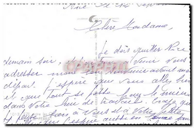 Eze — Widok zamek i zatoka — Wydawca Les Éditions Gilette, n° 1013 — Rewers