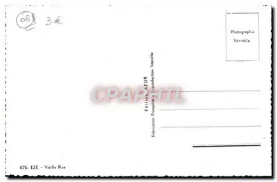 Eze - Vecchia Strada — editore AZUR, n° 676 — Verso