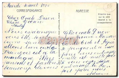 Eze — Widok na wioskę i Kap Ciepły — LL — Rewers