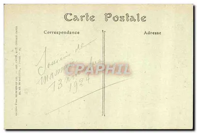 AUXERRE — A Estátua de Paul Bert — JND Fot. — Verso
