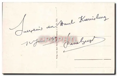 Hohkönigsburg — Haupttorbau — Verlag von Rüll Hatzelsteinburg — Verso