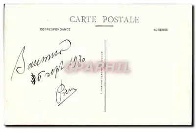 Saumur - Il Castello Forte - I fossati — Librairie Gendrin, n°264 — Verso