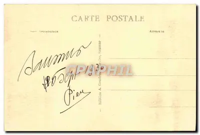 Saumur — Le Château-Fort et la Loire — Édition A. Gendres, Saumur — Rewers