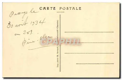 La Rochefoucauld — A Vista do Castelo, Lado Norte — Imp.-foto M. Bernard, La Rochefoucauld — Verso