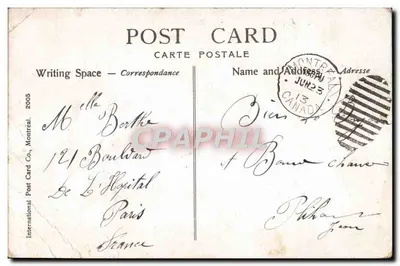 Hotel Place Viger i Gare C.P.R. — Montreal — wydawca International Post Card Co. — Rewers