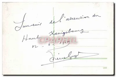 Hohkönigsburg com Schlettstadt visto do Tännchel (969 m) — edição não identificada — Verso