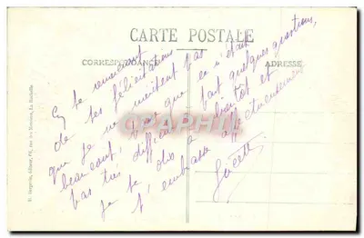 Royan — Vertrek van een boot bij zonsondergang — E. Largévin, n° 2448 — Achterkant