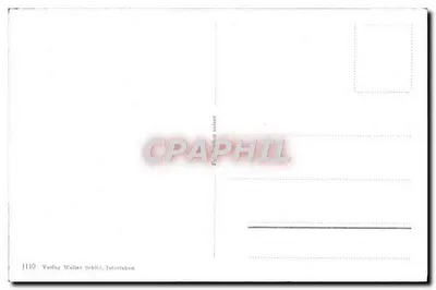 Berner Oberland — Carte postale topographique — Vérlag Walter Schild, Interlaken — Verso