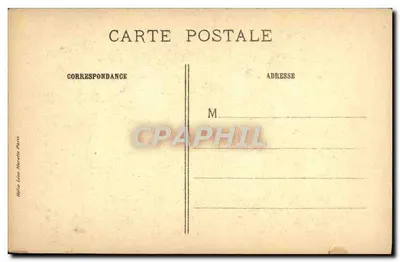 Jeanne d'Arc na stosie — ilustracja Lenepeveu — J. E. Bulloz, wydawca — Rewers