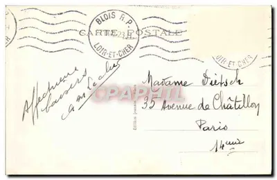 Blois (Loir-et-Cher) — Zamek — Sala Zgromadzeń Ogólnych — Wydawnictwo J. Léon — Rewers