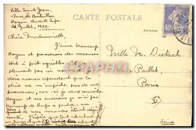 Royan (Ch.-Inf.) — Środek fasady kasyna — Rewers