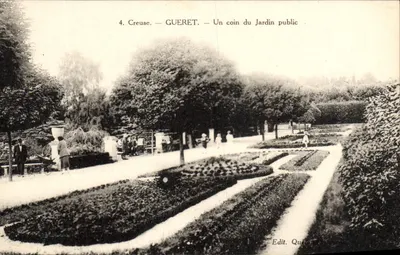 Gueret — Um canto do Jardim Público — Edit. Queret