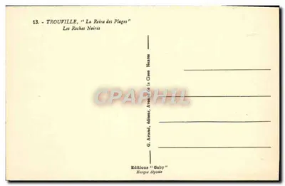 Trouville, "La Reine des Plages" — Les Roches Noires — Éditions Gaby, Nantes — Verso