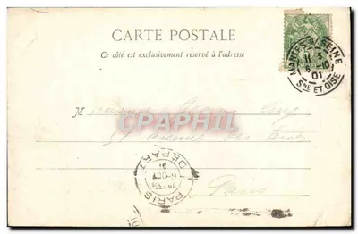 Mantes — Quai du Trou Fayol — R. Giraudi, fot. em Mantes — Verso