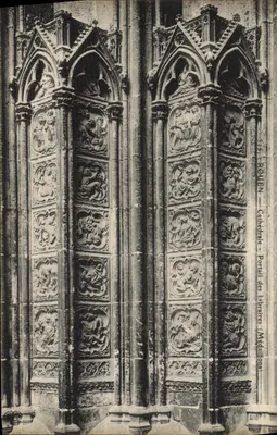 Rouen — Cathédrale — Portail des Libraires (Médailles)