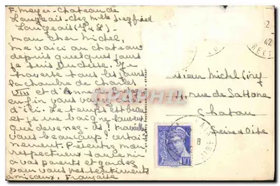 Ruiny zamku — Langeais — ND.21 — C. Delanthe Fotomechanika — Rewers