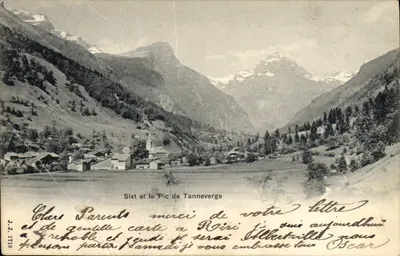 Bilhete postal antigo Sixt E O Pico De Tanneverge