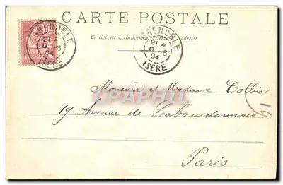 Bilhete postal antigo Sixt E O Pico De Tanneverge — Verso