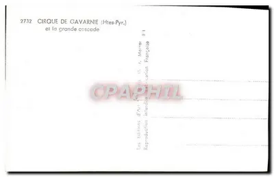 Cirque de Gavarnie i wielka woda — Wydawnictwo Sztuki Marreli, nr 2732 — Rewers