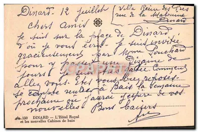 Dinard — Plaża i Hotel Royal — wydawca CAP — Rewers