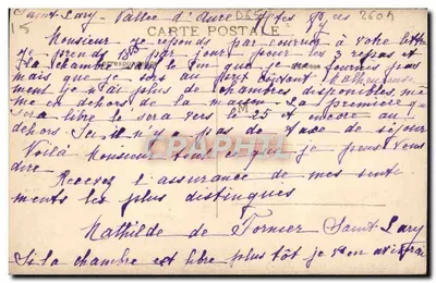 La Neste em Aragnouet — Alta Valeira de Aure — édit. Devant — Verso