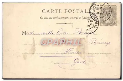 Montpellier — Jardin du Peyrou — Château d'Eau — B. F. Chalon-Saône — Rewers