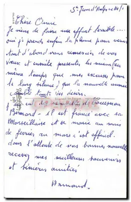 Widok górski z kościołem — Wesołych Świąt — S. Bonelli — Rewers