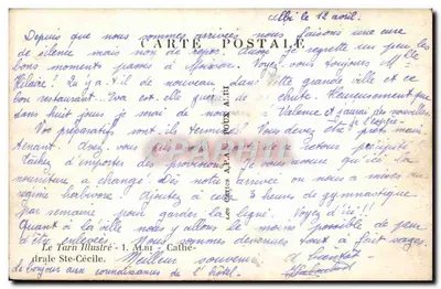 Sint-Ceciliekathedraal — Valence — uitgegeven door Les Cartes A.P.A. - 1. ALBI — Achterkant